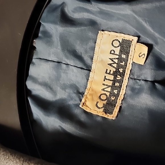 Leather motorcycle jacket By Contempo Casuals 1990 or so  Small - Picture 8 of 17